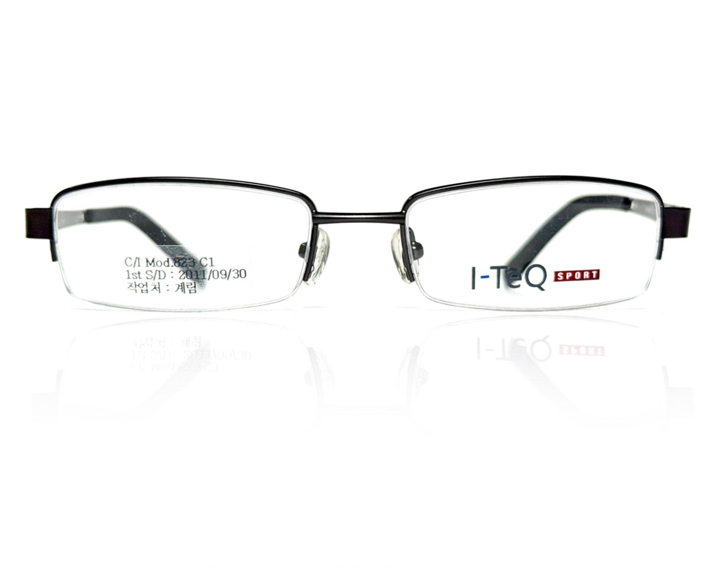 823 Black Half Rim