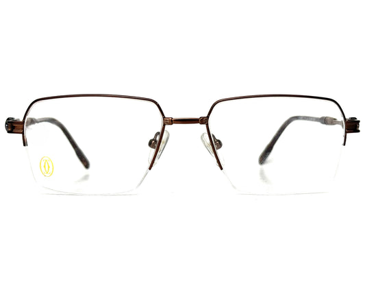 CARTIER 120281J Half Rim - Brown